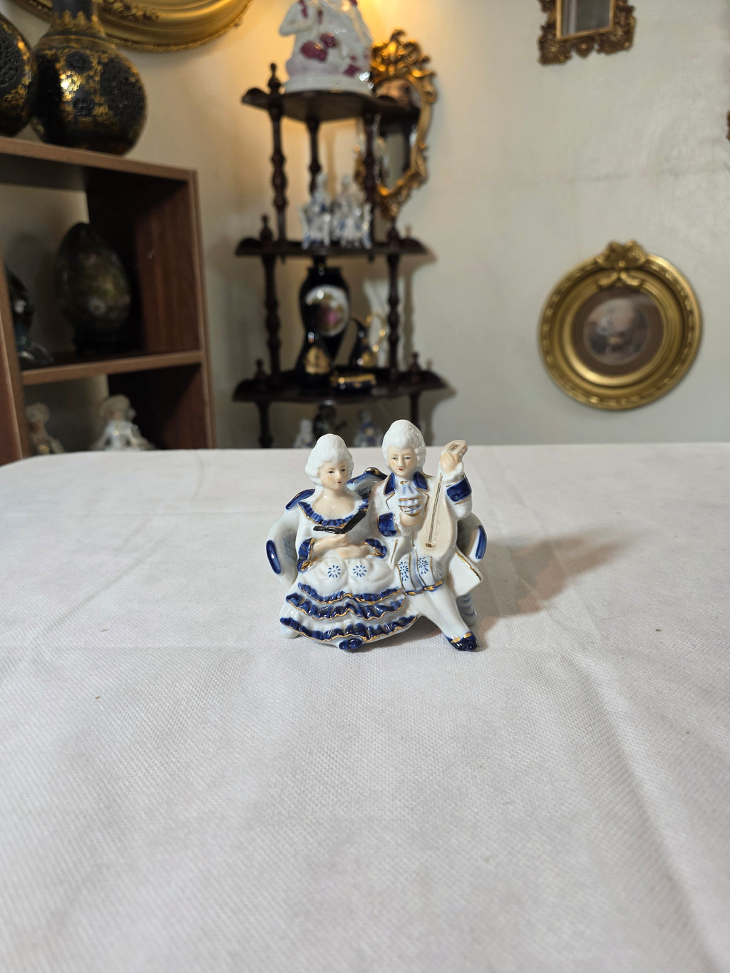 Victorian style small porcelain figurine