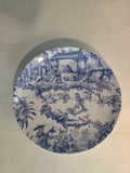 Bleu Blanc Scenic Wall Plate