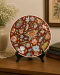 Chinese Floral Porcelain Decorative Plate