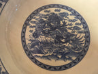 Large Chinese Blue and White Porcelain Centerpiece Bowl with Handles – Imperial Dragon Design