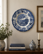 Royal Worcester "Avon Scenes" Blue Transferware Plate
