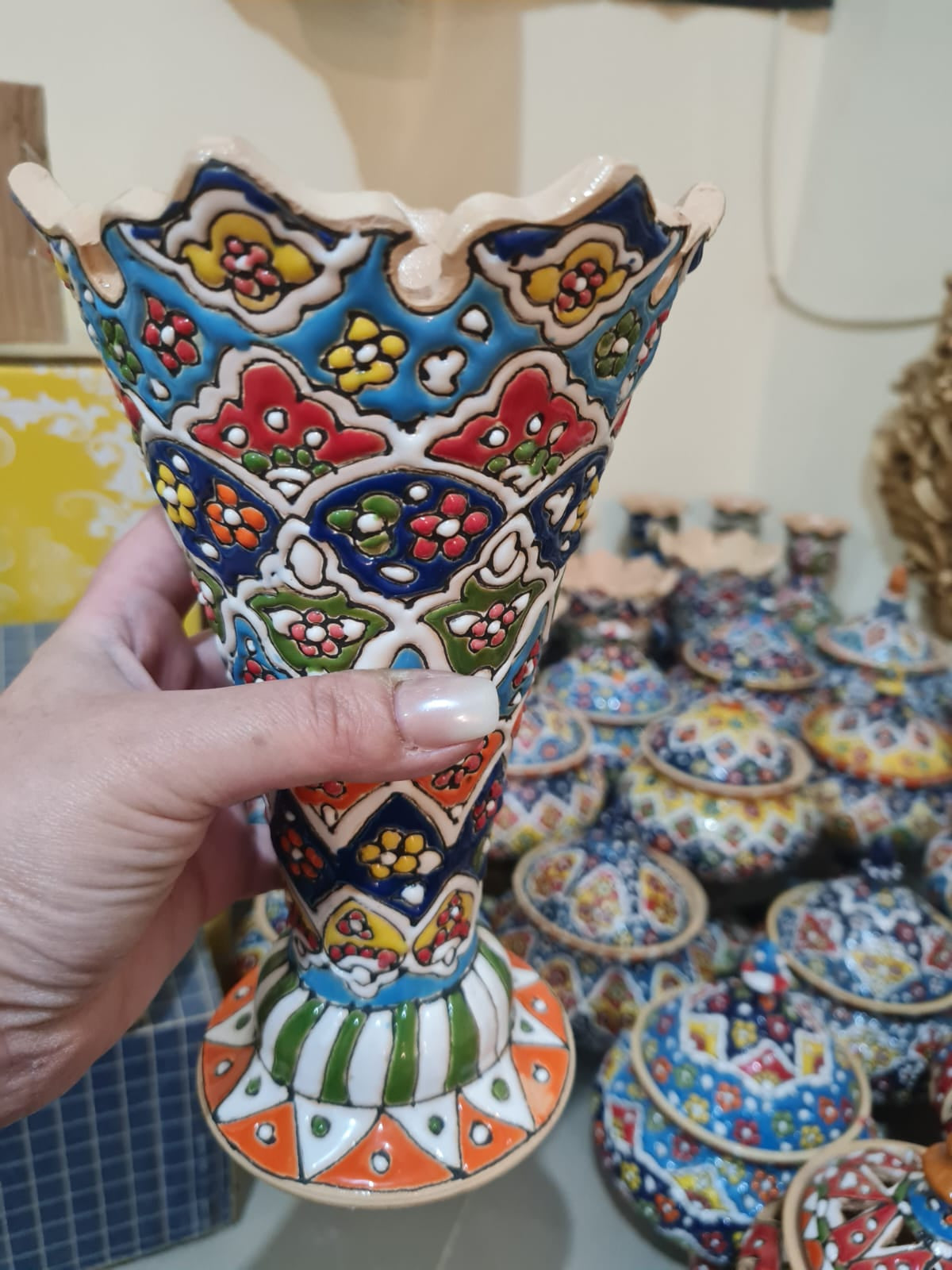 Moroccan Floral Vase