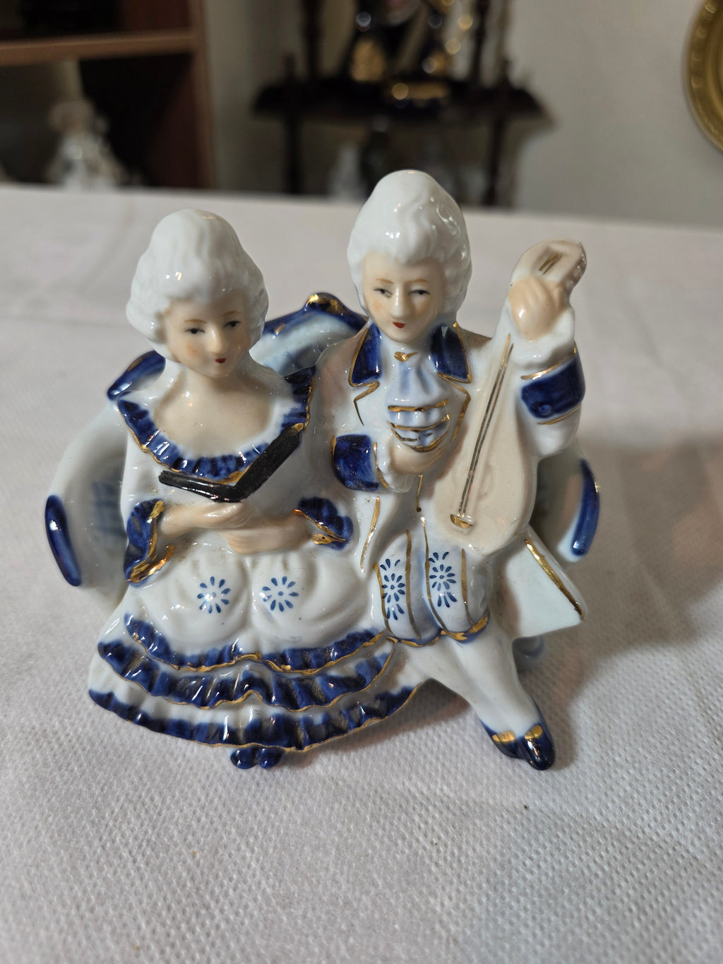 Victorian style small porcelain figurine