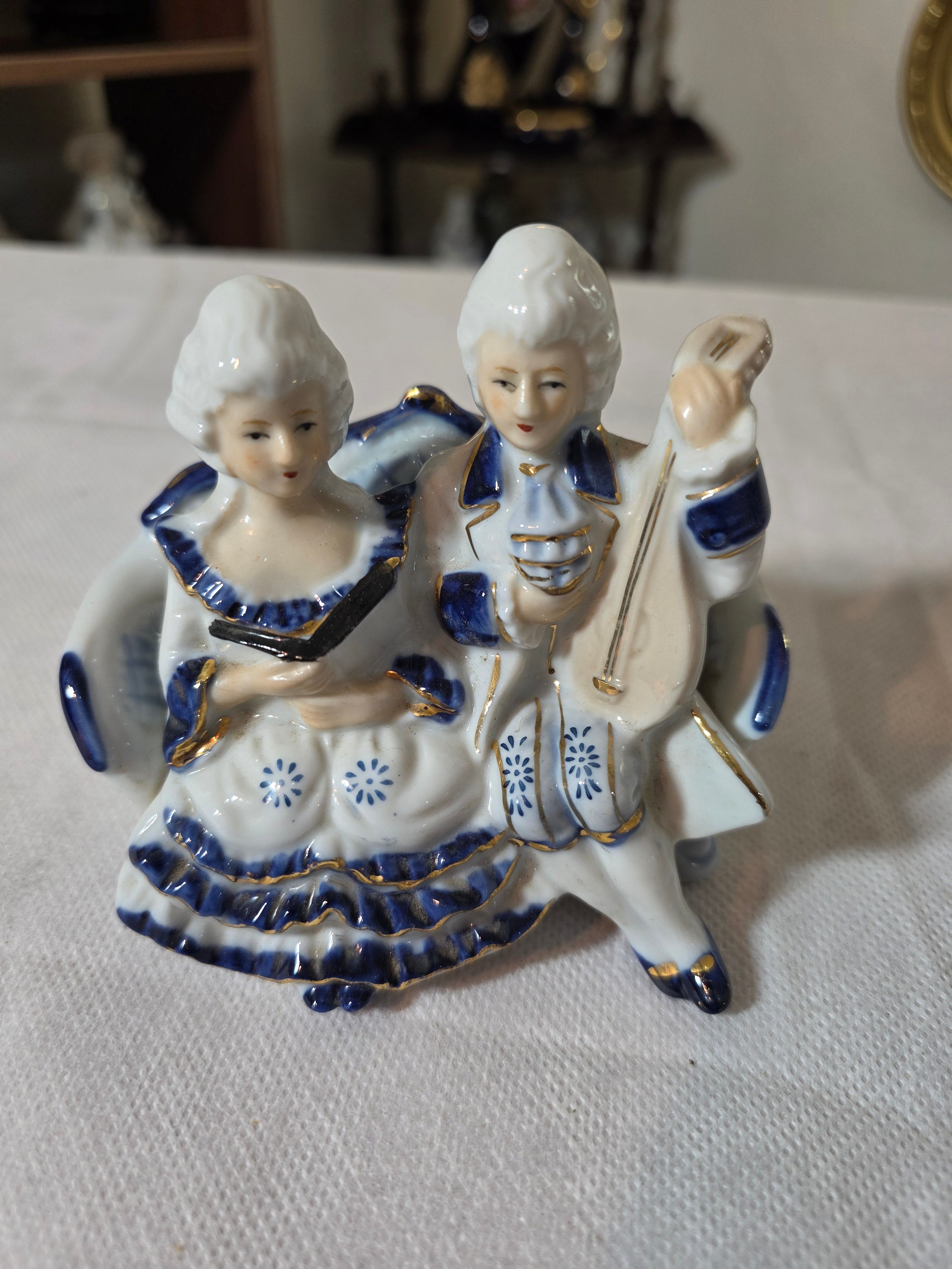 Victorian style small porcelain figurine
