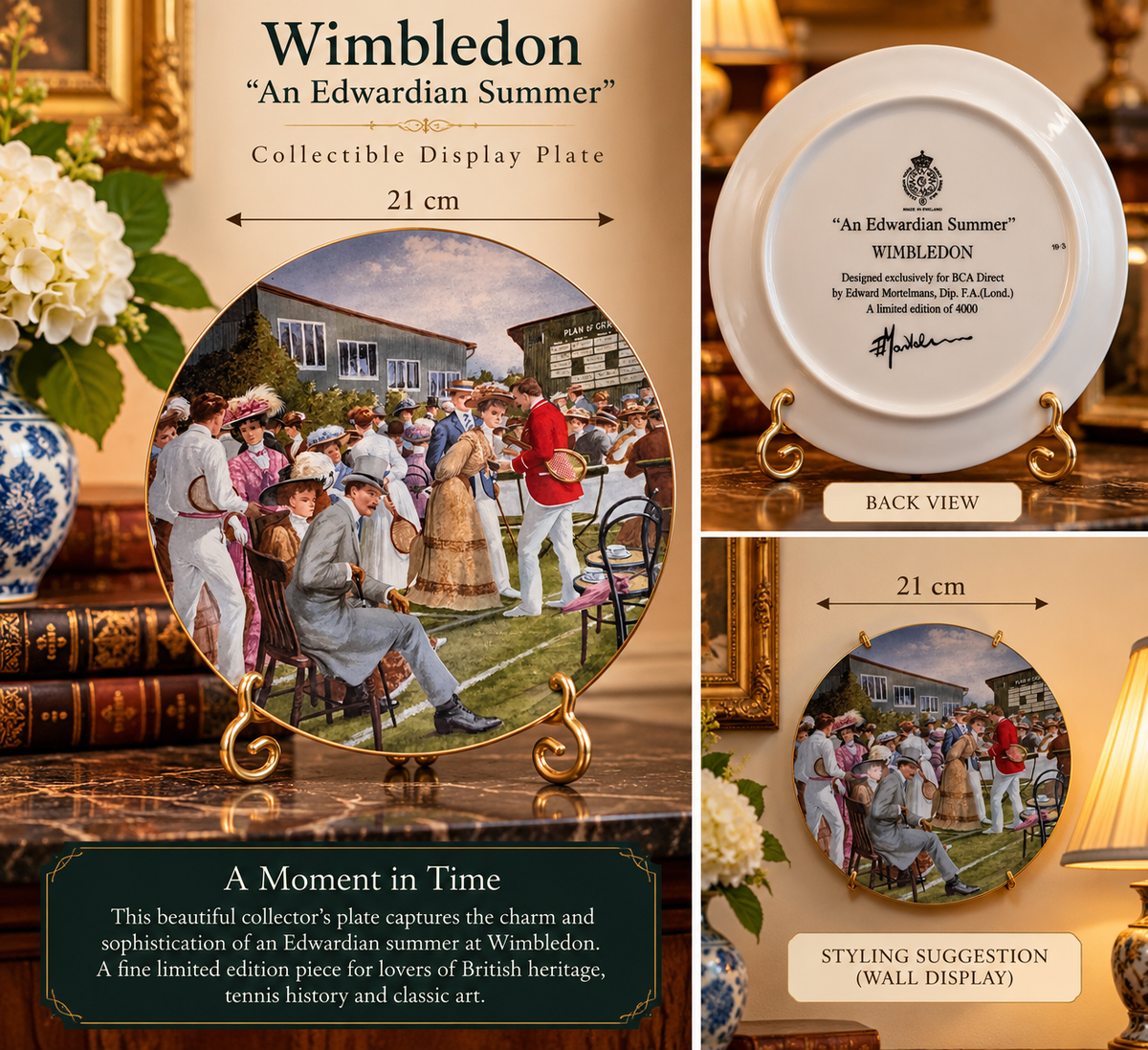 Vintage “An Edwardian Summer” – Wimbledon Limited Edition Plate