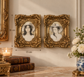 Small Timeless Feminine Elegance – Vintage Portrait Wall Art Duo