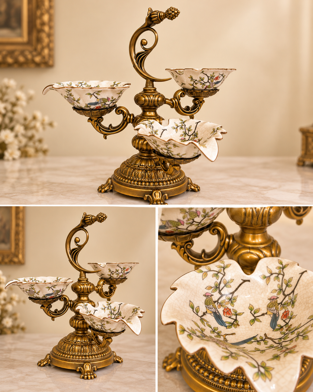 The Oriental Elegance Three-Tier Centrepiece