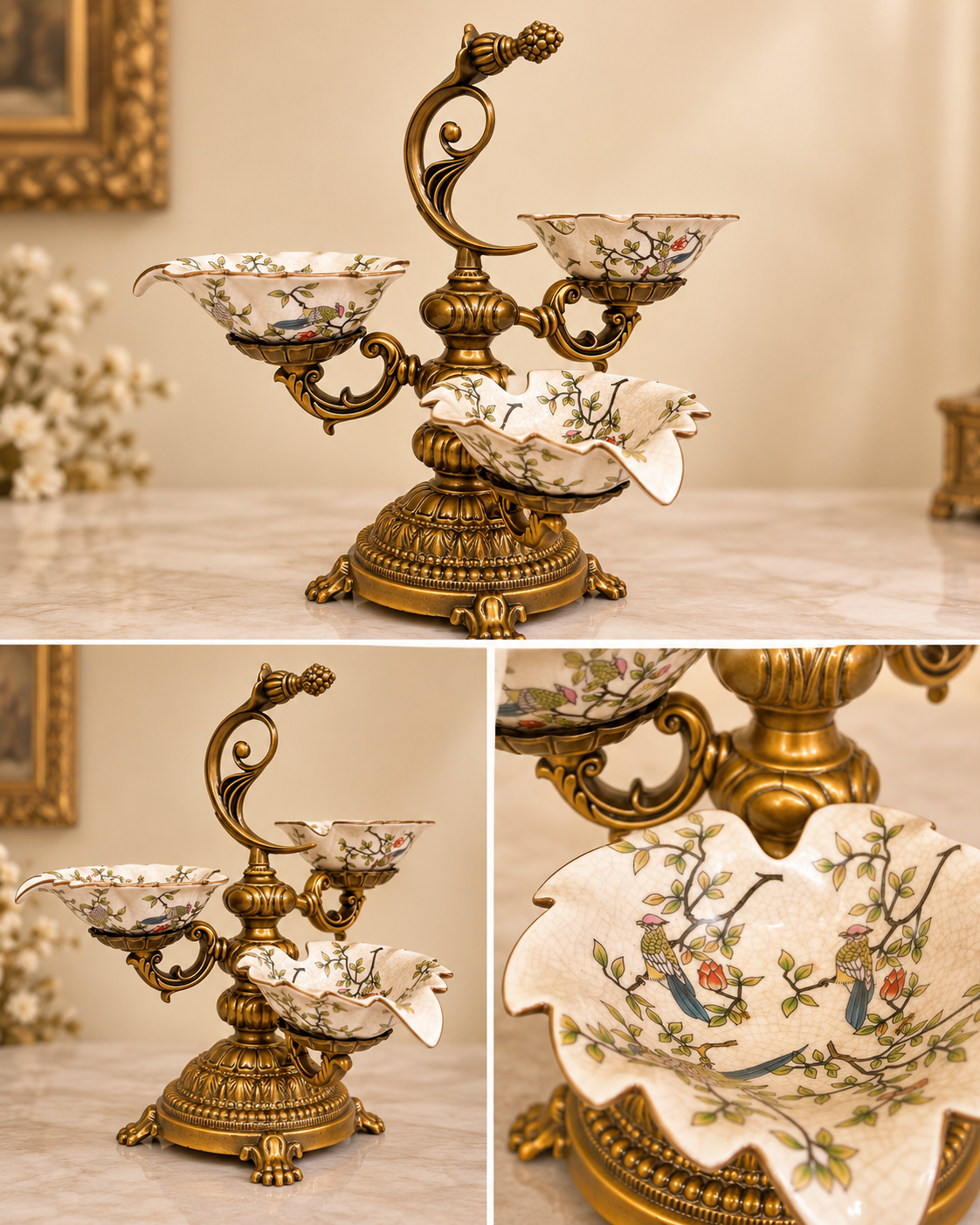 The Oriental Elegance Three-Tier Centrepiece