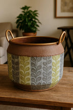 3 Elegant Kashmir-metal finish planters that blends timeless charm with modern design. Perf...
