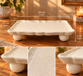 Ivory Heritage Pedestal Tray