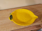Lemon-Shaped Ceramic Serving Plate