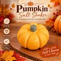 Ceramic Pumpkin Salt Shaker – Autumn Table Accent