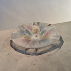 Vintage Japanese Cut Glass Serving Bowl – Iridescent Elegance