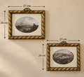 Pair of Vintage Gold-Tone Framed Landscape Prints
