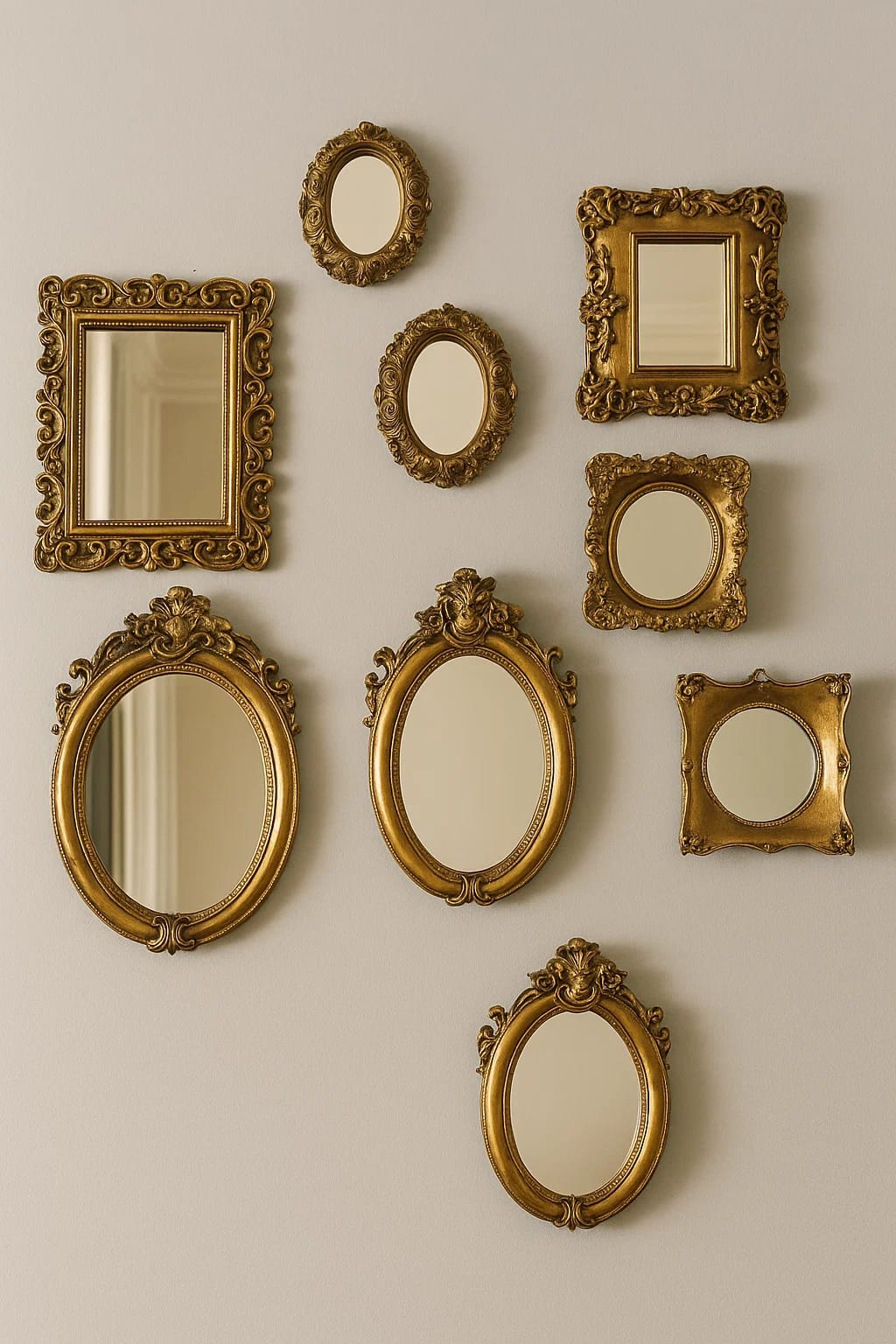 Ornate Resin Mirrors — Gallery Set