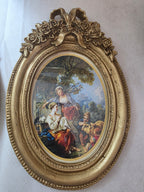 Vintage Rococo Oval Frame Set of 2