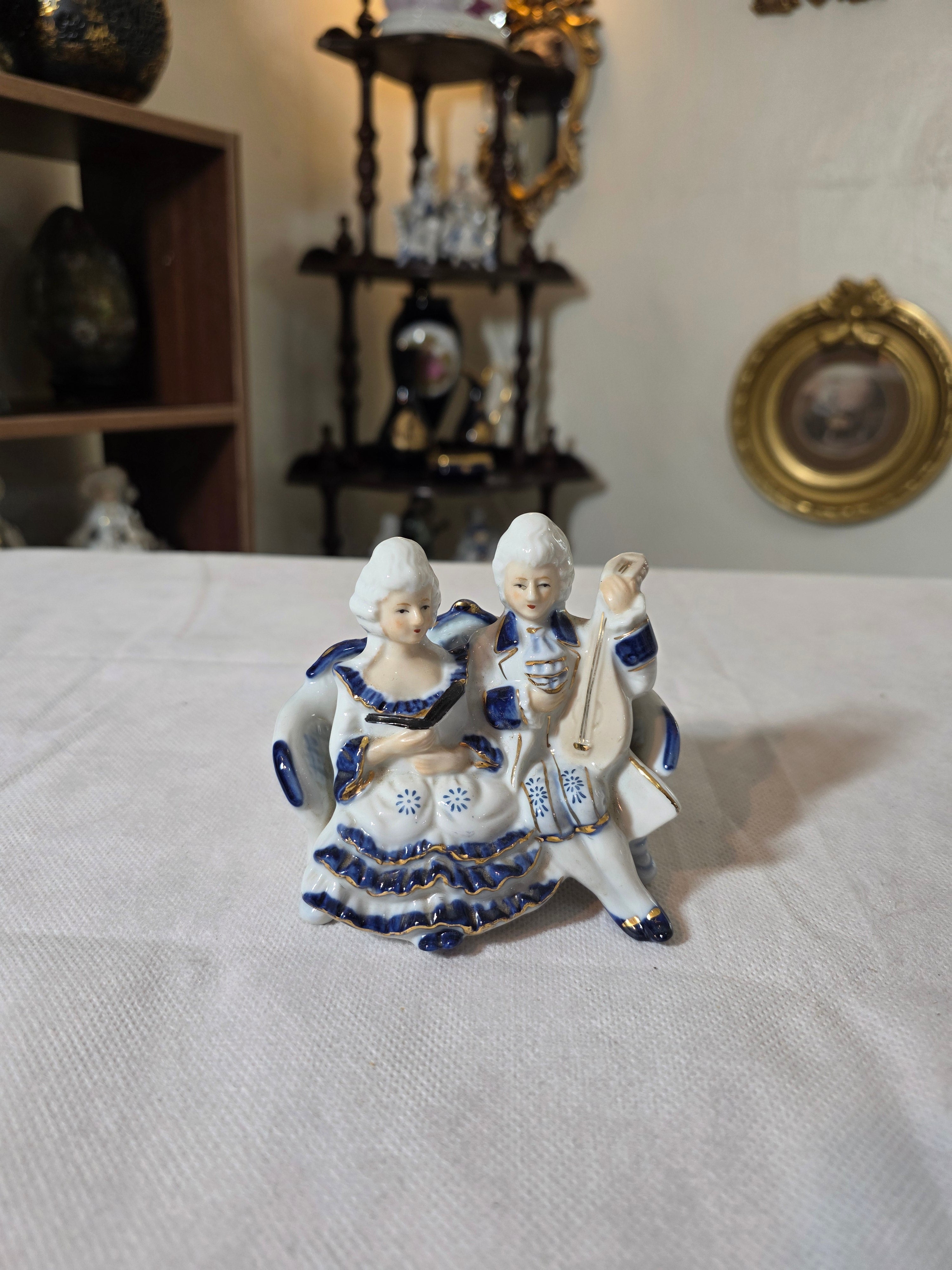 Victorian style small porcelain figurine