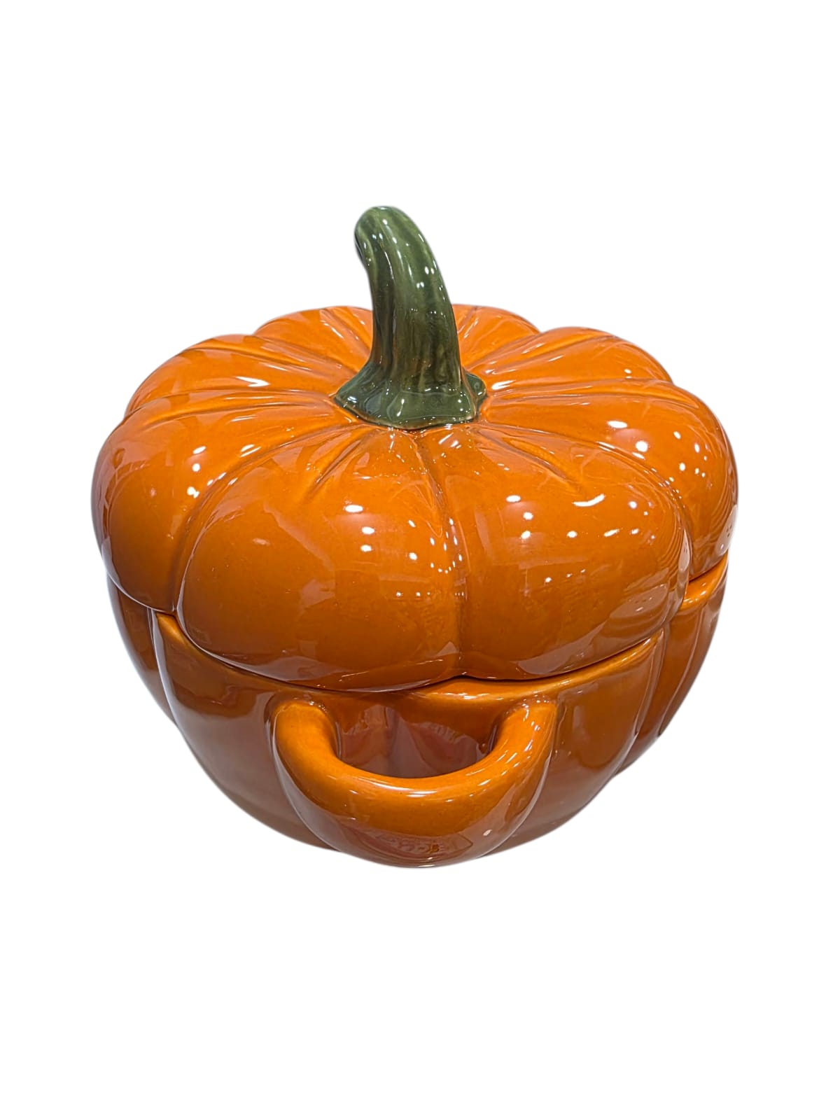 Pumpkin Ceramic Soup Cocotte with Lid