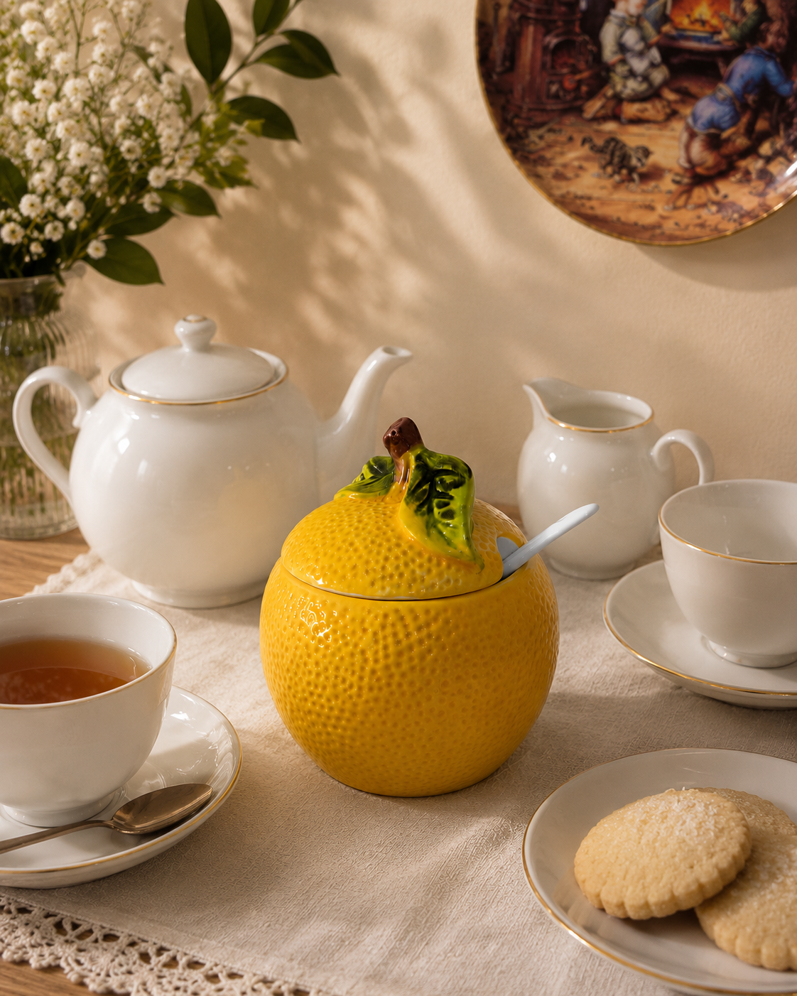 Lemon Grove Ceramic Sugar bowl