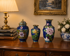 Cloisonné Elegance Trio | Miniature Decorative Collection
