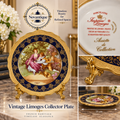 Large Vintage Imperia Limoges 25cm Collector Plate – 22K Gold Fragonard Courting Couple