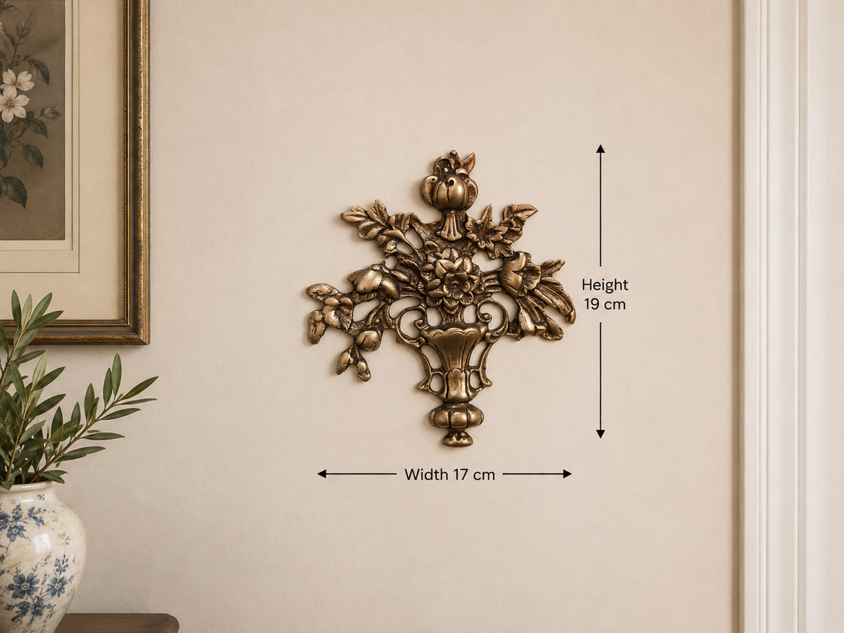 Vintage Copper Floral Wall Décor