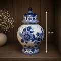 Delft Lidded Apothecary Jar