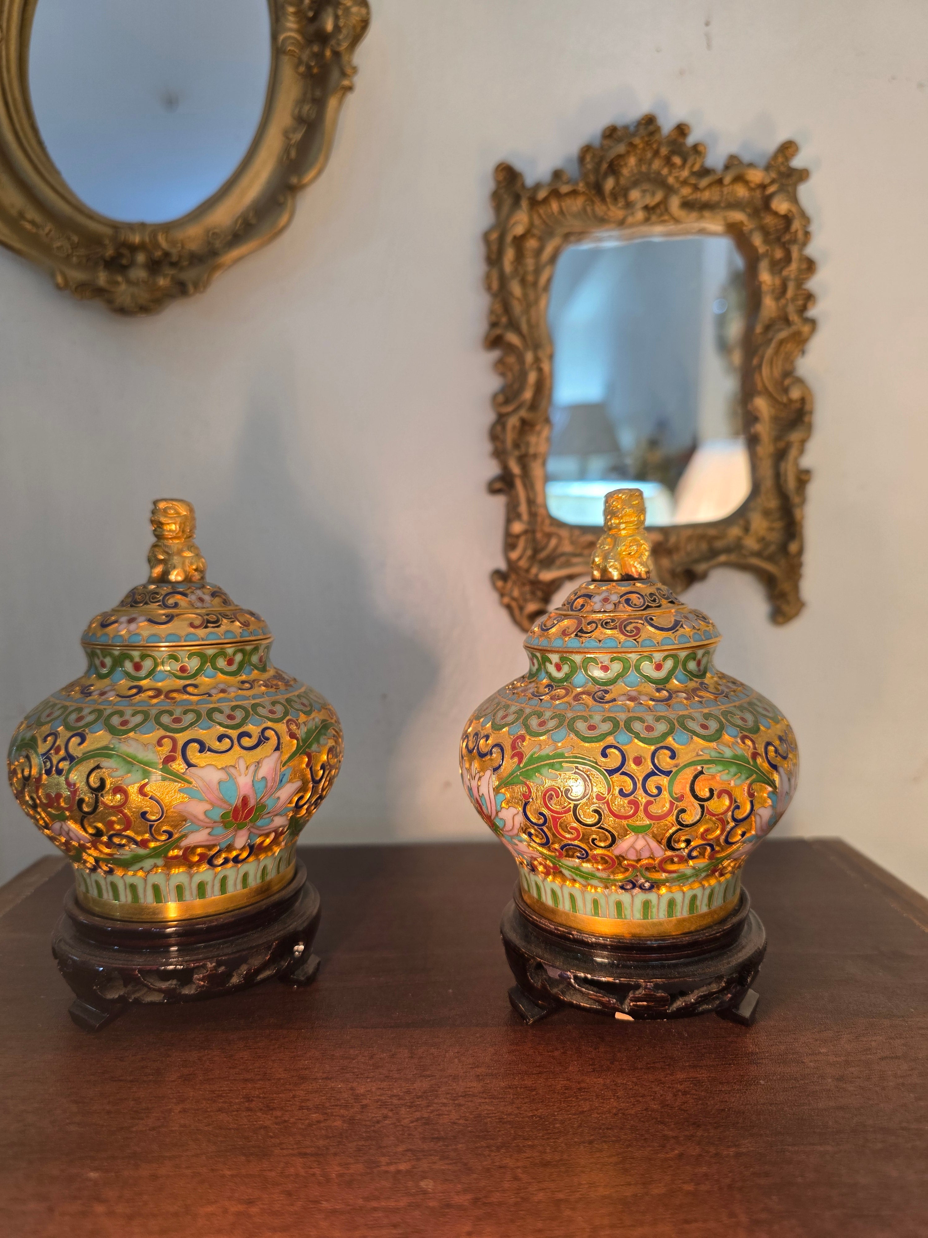 Mini Cloisonné jars - small size