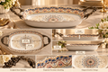 The Imperial Royale – Grand Porcelain Serving Platter with Sculpted Rose Handles