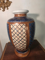 Japanese Satsuma-style vase (moriage technique)