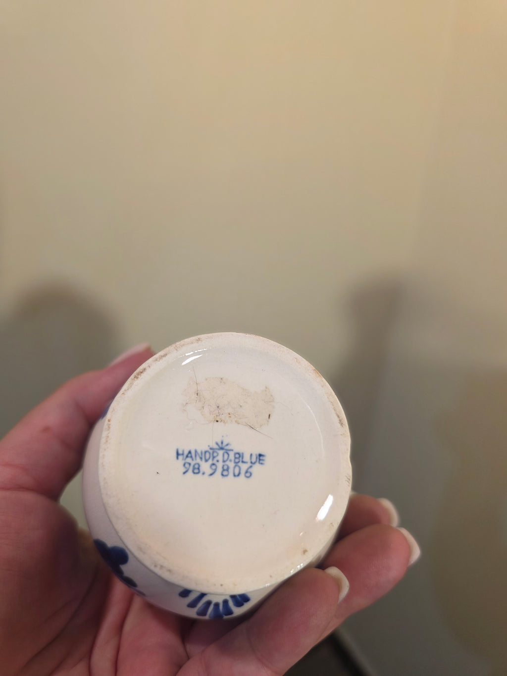 Miniature Delft Windmill Pitcher