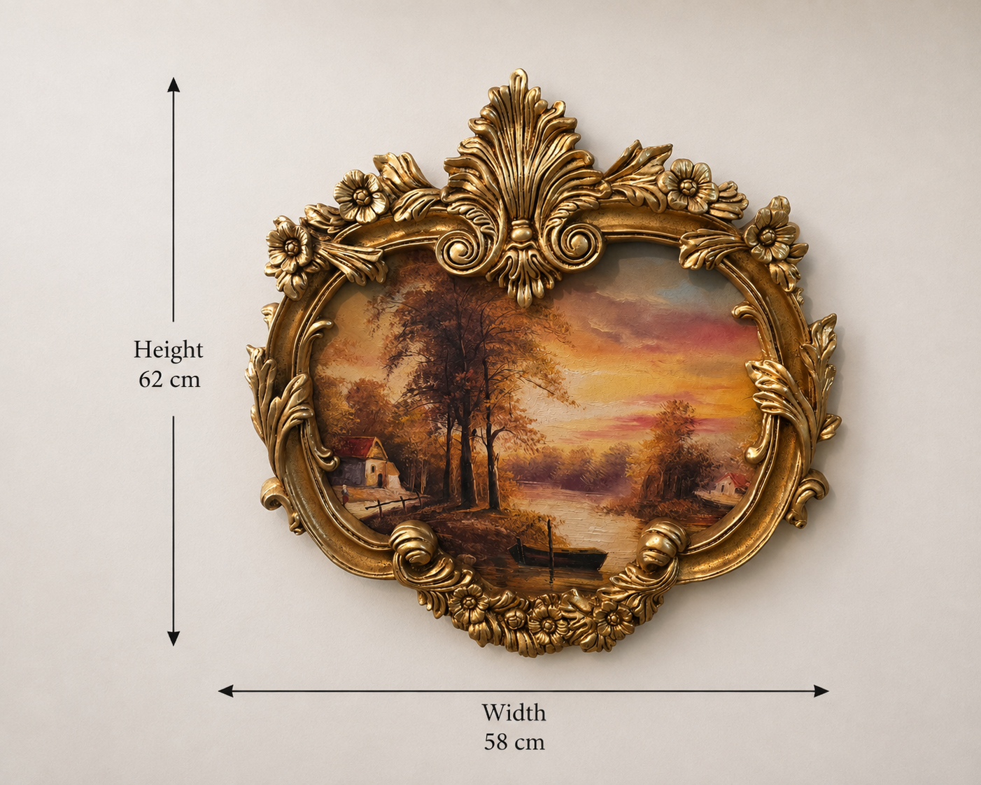 Golden Framed Oil Painting