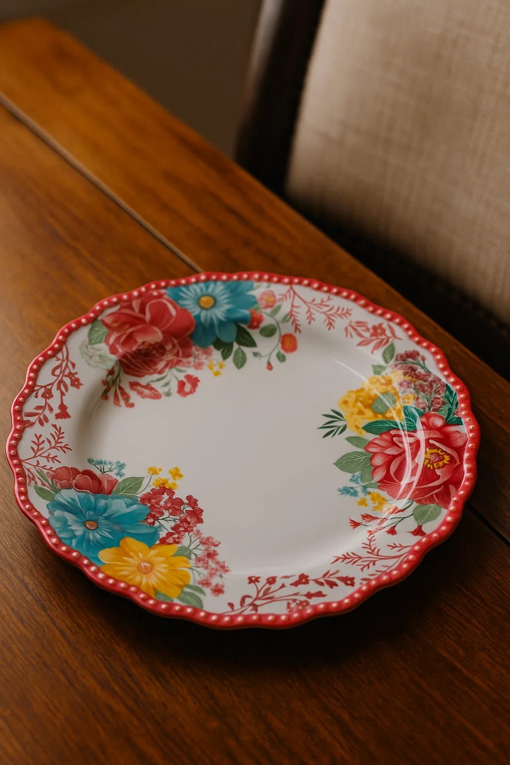Pioneer woman serving plate