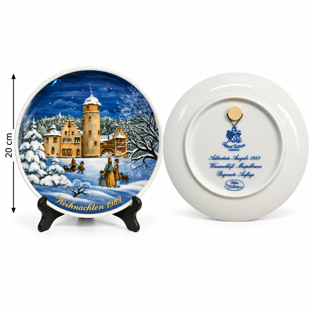 Royal Tettau Germany – Vintage Christmas 1989 Limited Edition Porcelain Plate