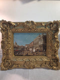 Golden Venetian Frame – Timeless Canal Scene