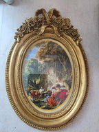 Vintage Rococo Oval Frame Set of 2