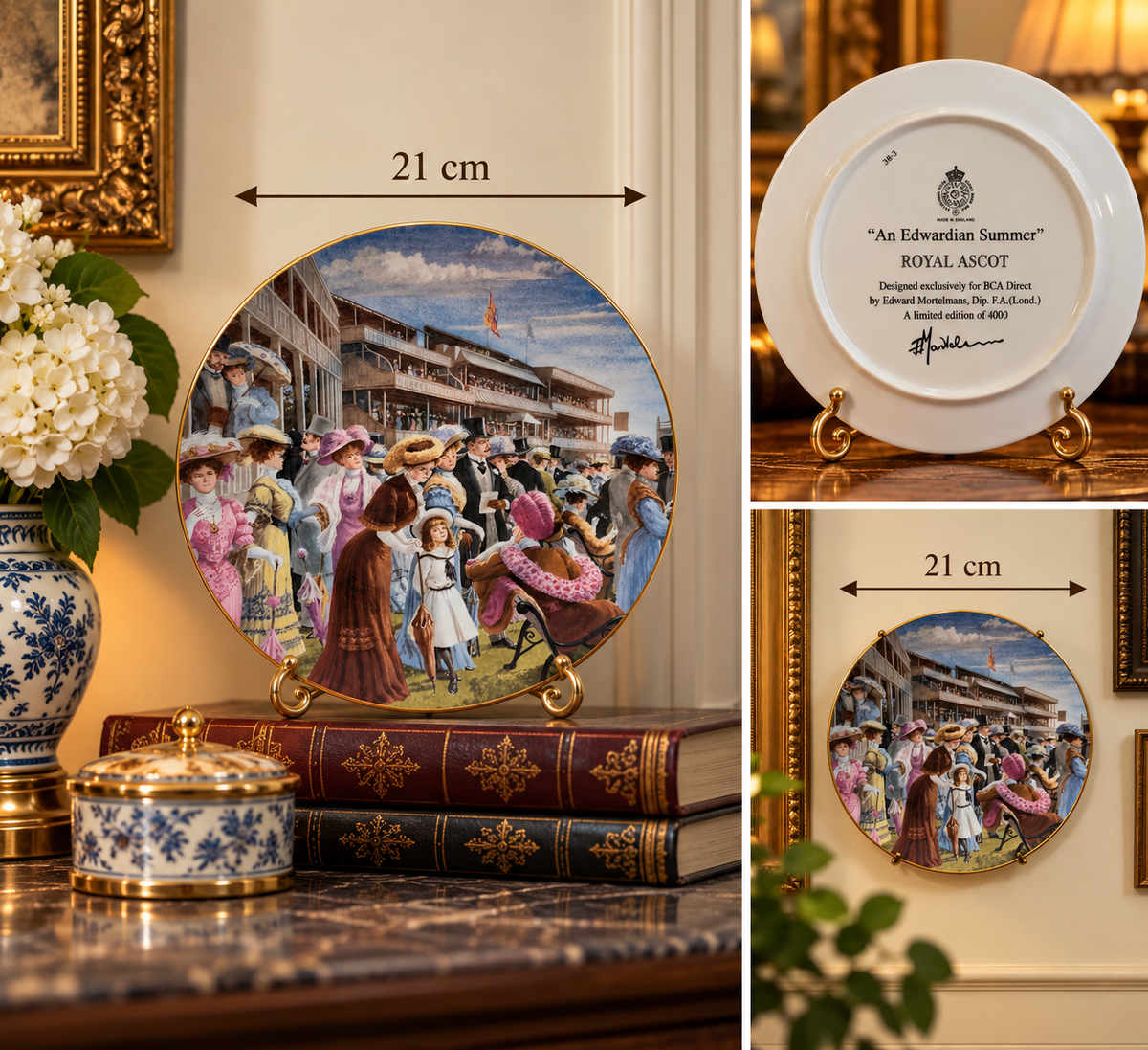 Royal Ascot “An Edwardian Summer” Limited Edition Collectible Plate