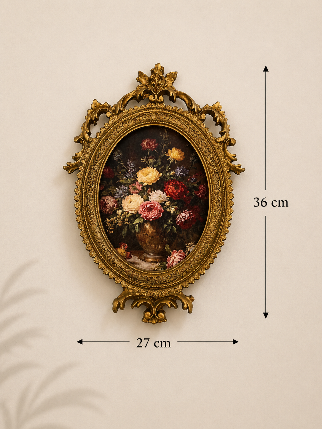 Ornate Floral Resin Wall Art