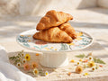 Imported 🌸 Floral Garden Ceramic Cake Stand – 27 cm - Home Center UAE