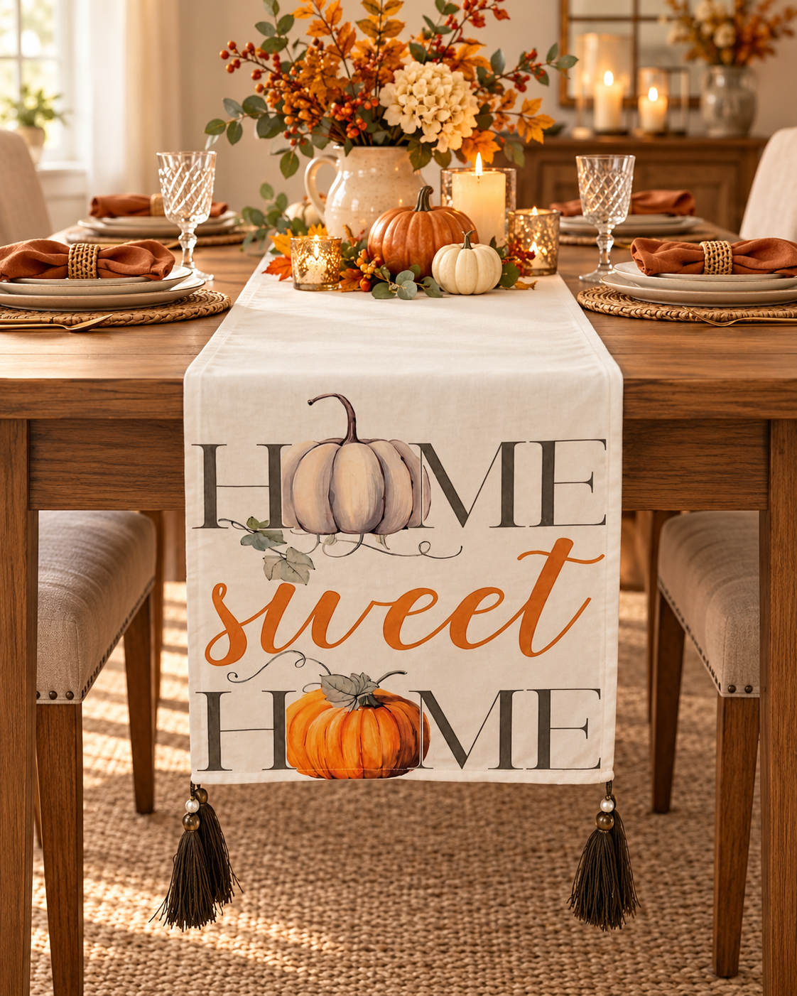 Hello Fall – Autumn Leaves Table Runner 🍂