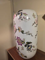 Floral Elegance Porcelain Statement Vase
