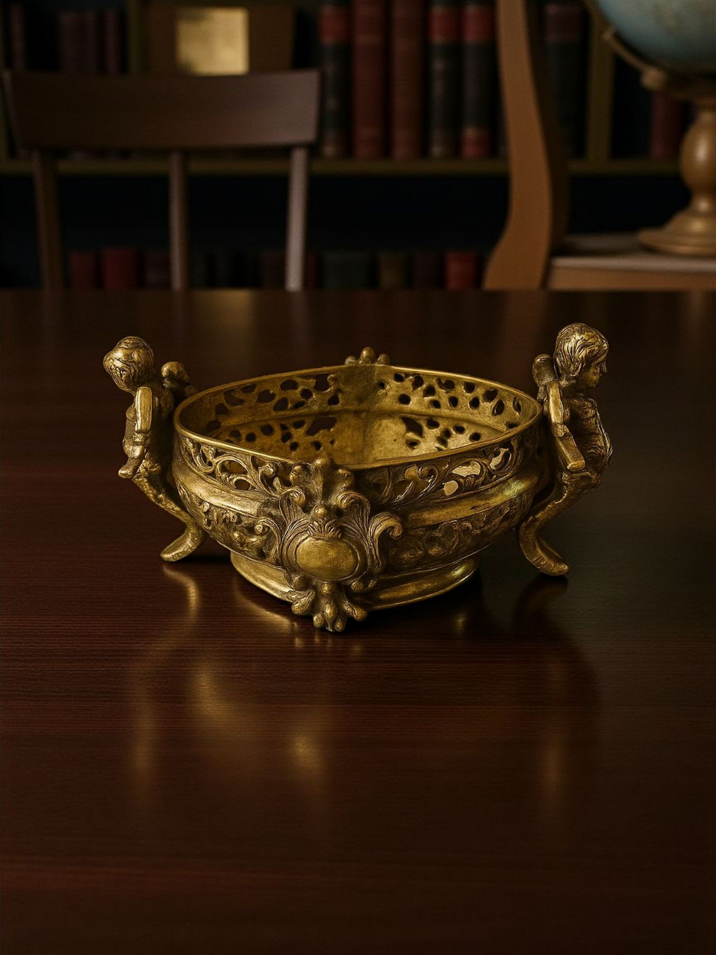 French Antique Copper Jardinière