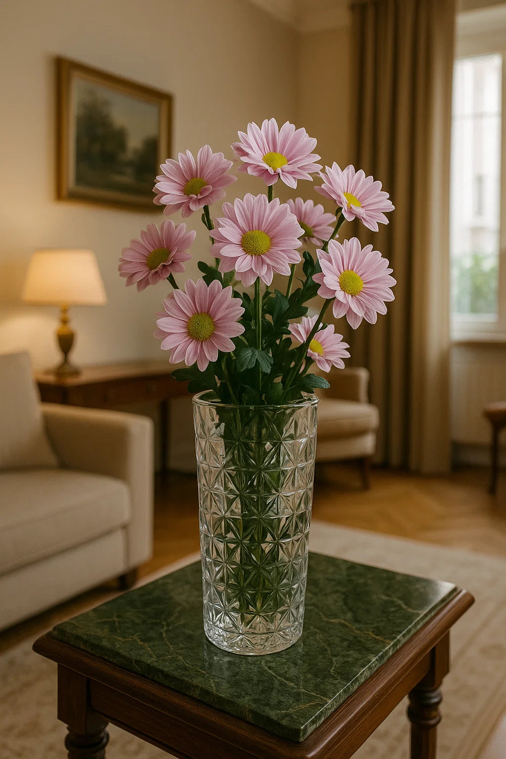 Cut-Glass Crystal Vase