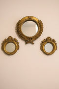 Gilded Round Mirror Trio
