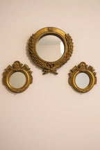 Gilded Round Mirror Trio
