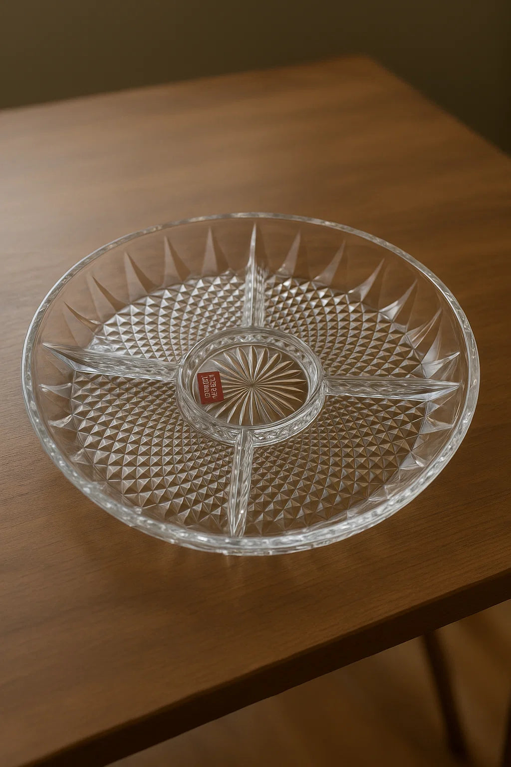 Crystal d’Arques Paris Divided Relish Tray