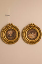 Pair of framed miniature prints