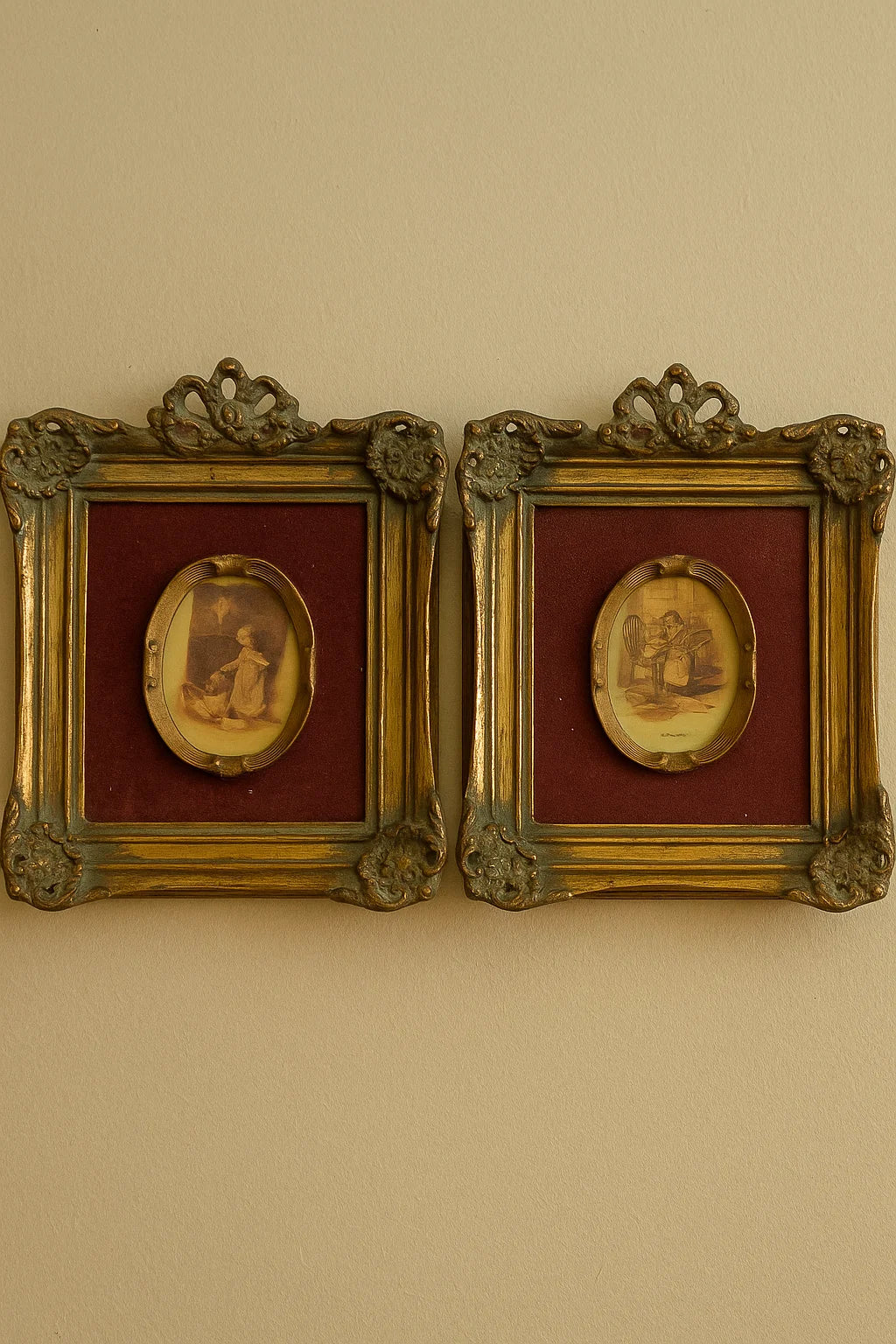Square frames with heavy vintage metalwork