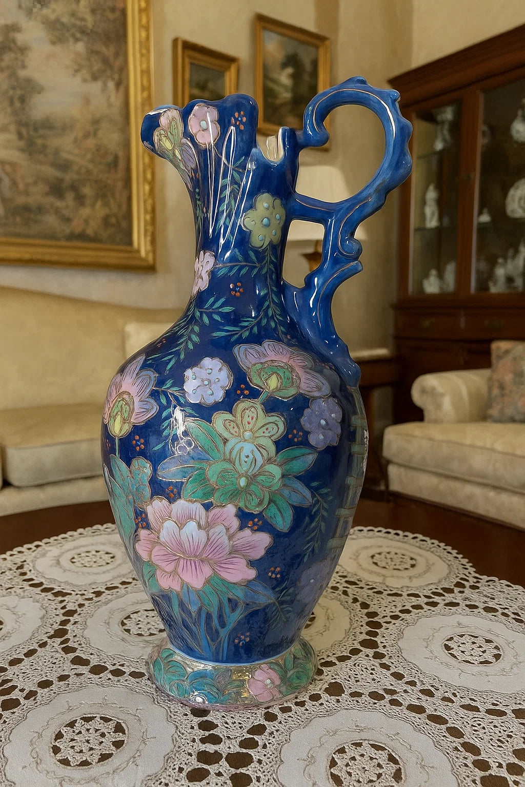 Vintage Chinoiserie carafe