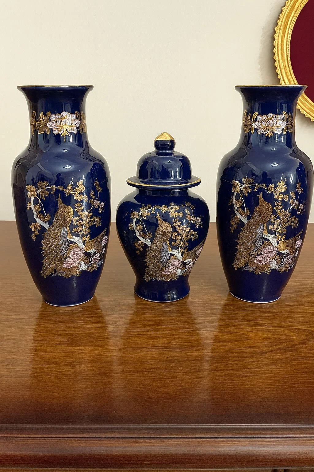 Japanese Cobalt-Blue Porcelain set